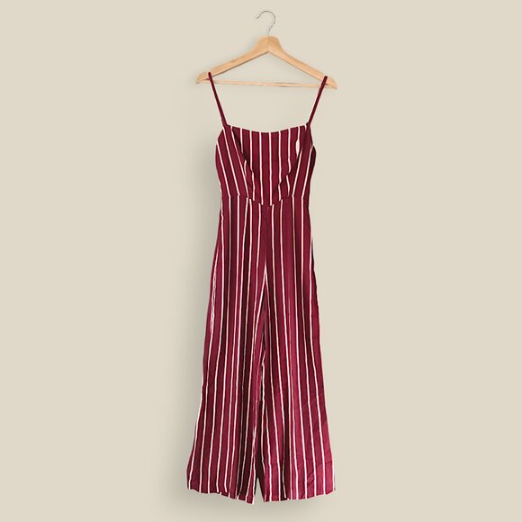 Reformation Striped Guatemala Jumpsuit in Kismet Size 0 - Picture 1 of 4